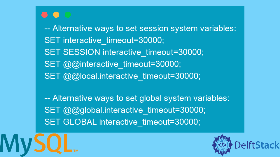 declare-and-use-variables-in-mysql-delft-stack